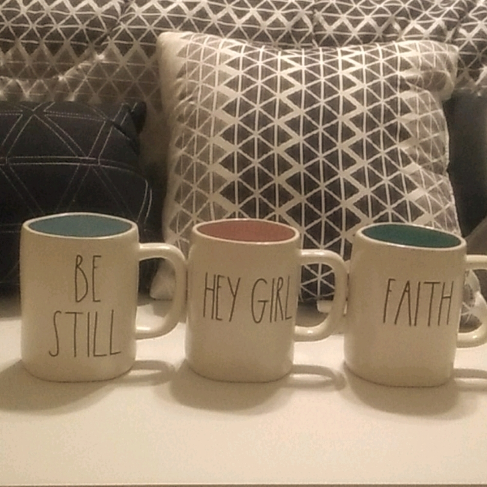 3 New Rae Dunn mugs